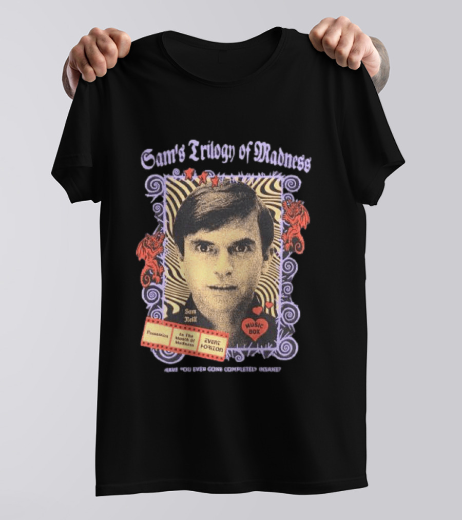 Sam Neill's Trilogy Of Madness Music Box Possession Event Horizon T-Shirt