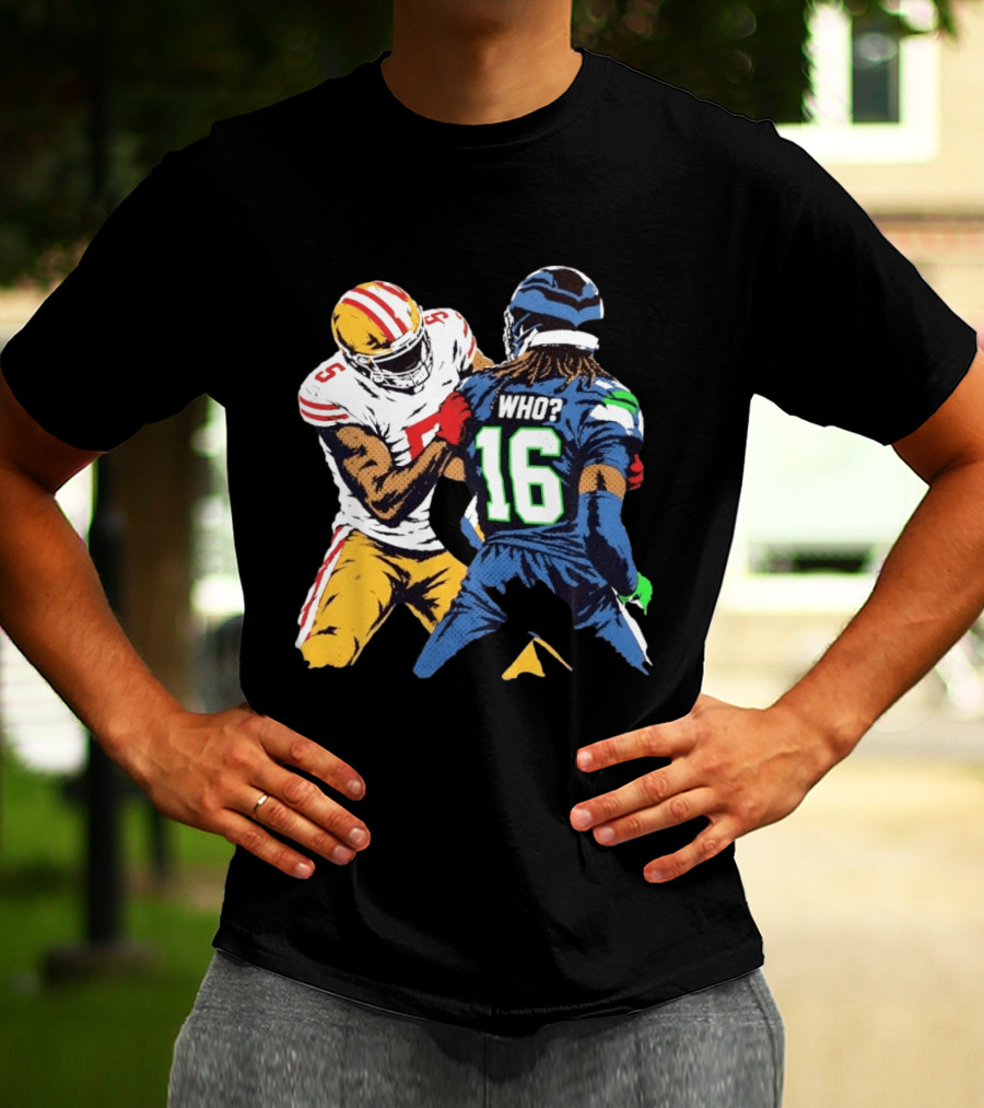 New King Who Dis Football 49ers Vs Seahawks Clash T-Shirt