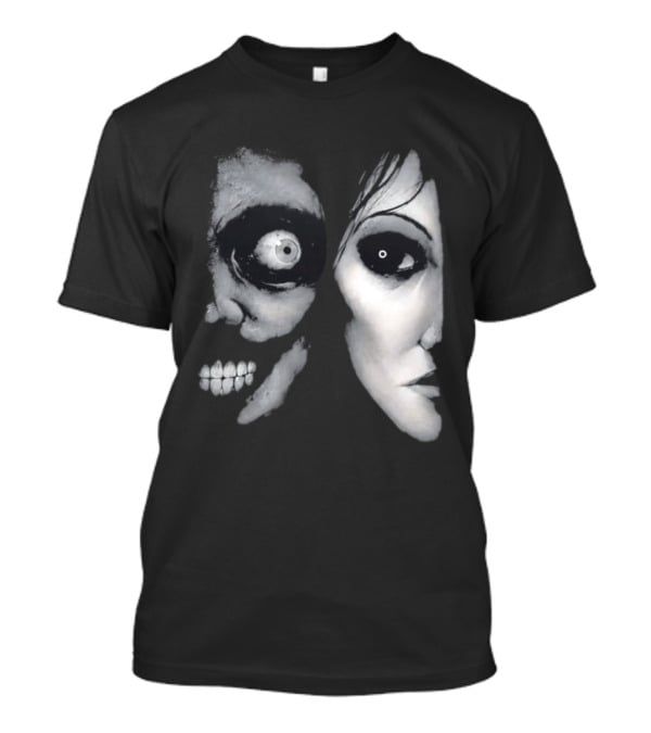 The Painter Halloween 2026 Creepy Face Illusion T-Shirt