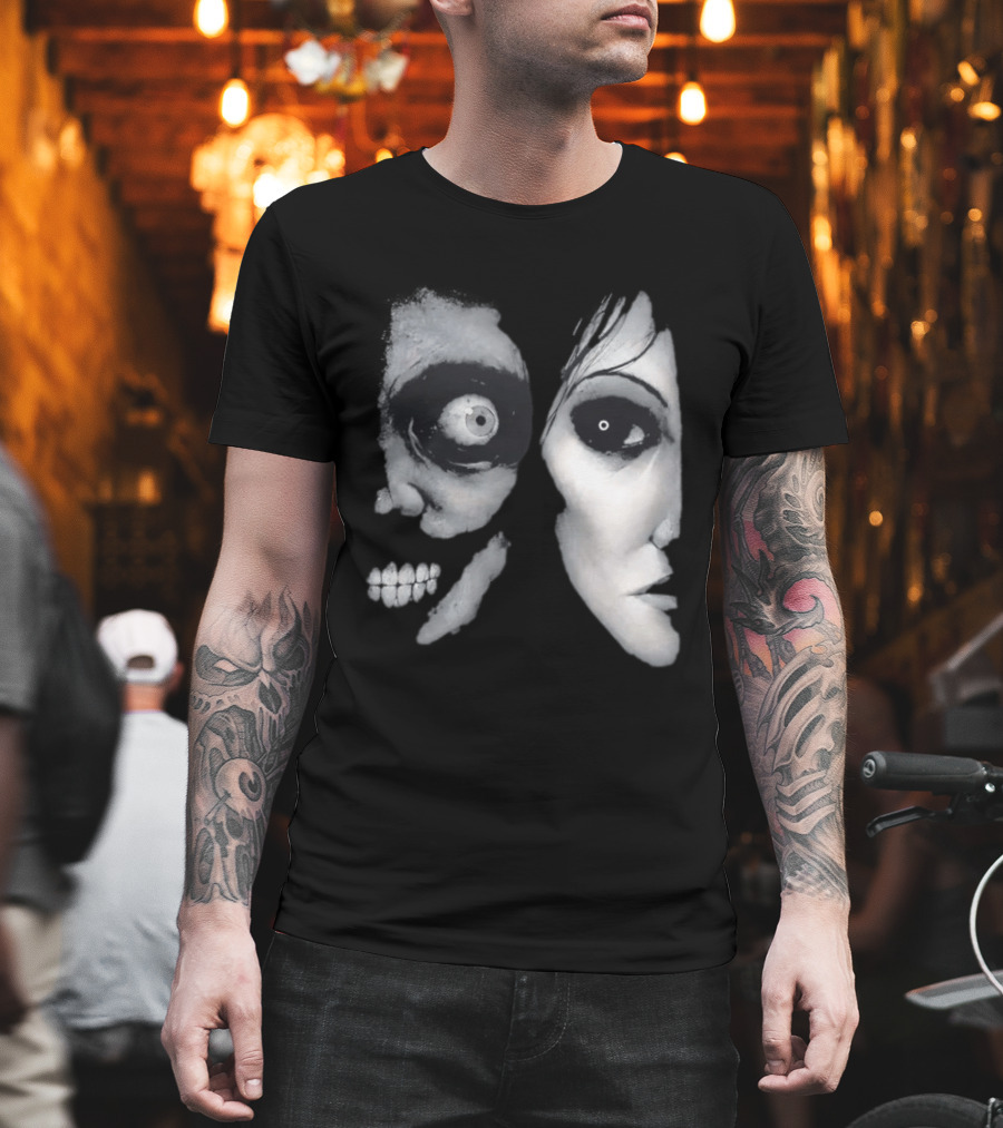 The Painter Halloween 2026 Creepy Face Illusion T-Shirt