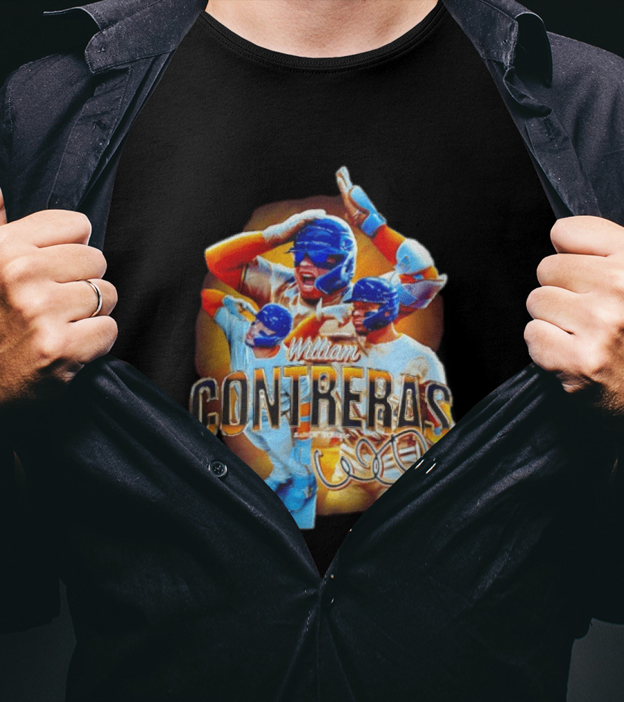 William Contreras Milwaukee Brewers Player Collage 2026 T-Shirt