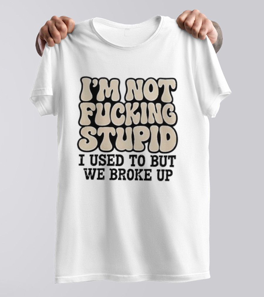 I'm Not Fucking Stupid I Used To But We Broke Up T-Shirt