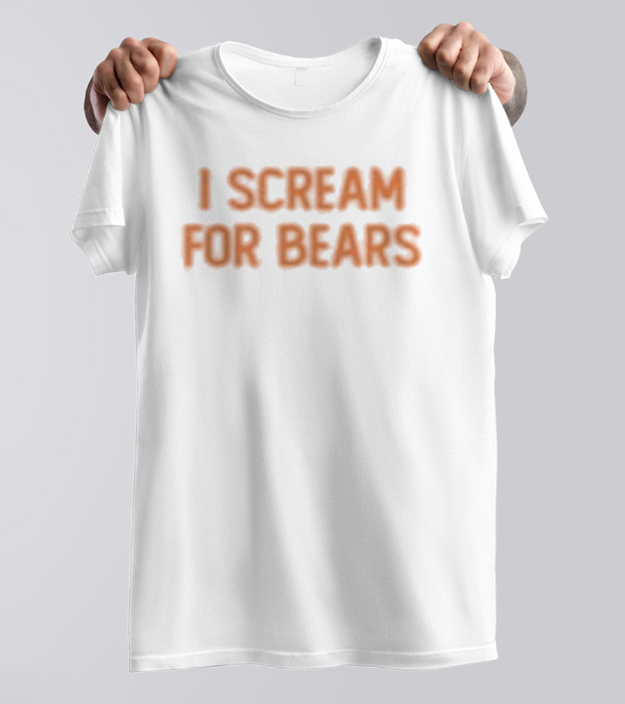 Ice Cream I Scream For Bears Costume Party T-Shirt