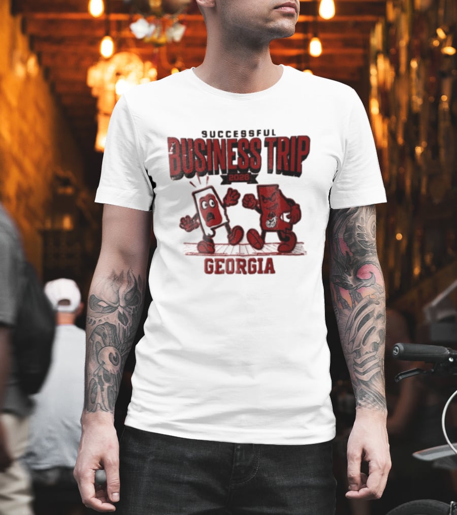 Georgia Bulldogs Successful Business Trip 2026 Football Vs Alabama Crimson Tide T-Shirt