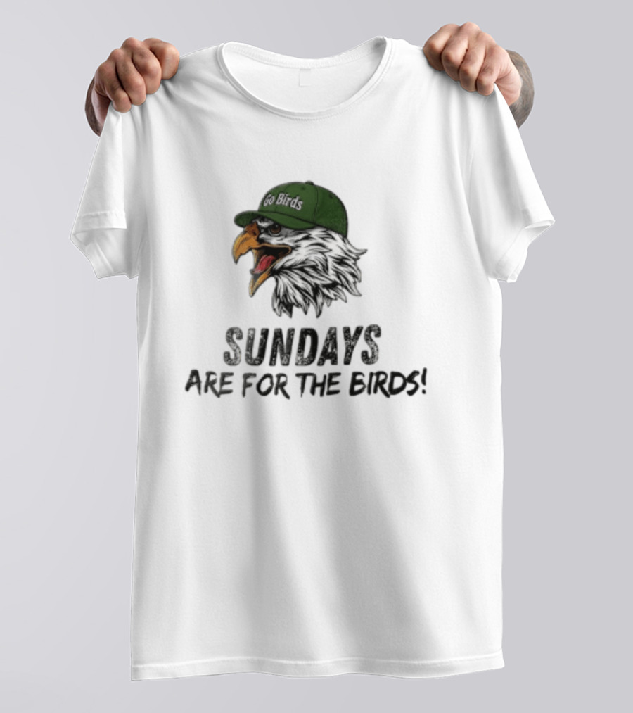 Go Birds Eagle Sundays Are For The Birds Football T-Shirt