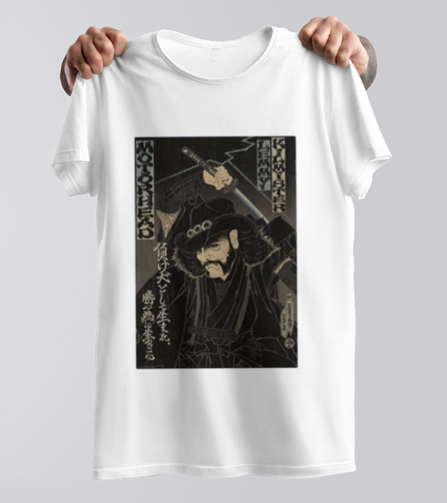 Motorhead Lemmy Kilmister Samurai Japanese T-Shirt