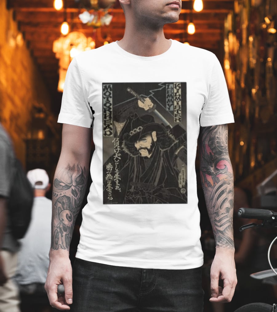 Motorhead Lemmy Kilmister Samurai Japanese T-Shirt