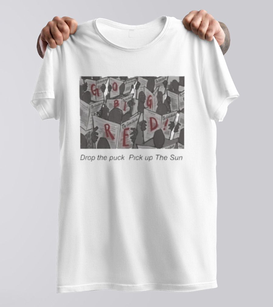 The Cornell Daily Sun Hockey Drop The Puck Pick Up The Sun T-Shirt