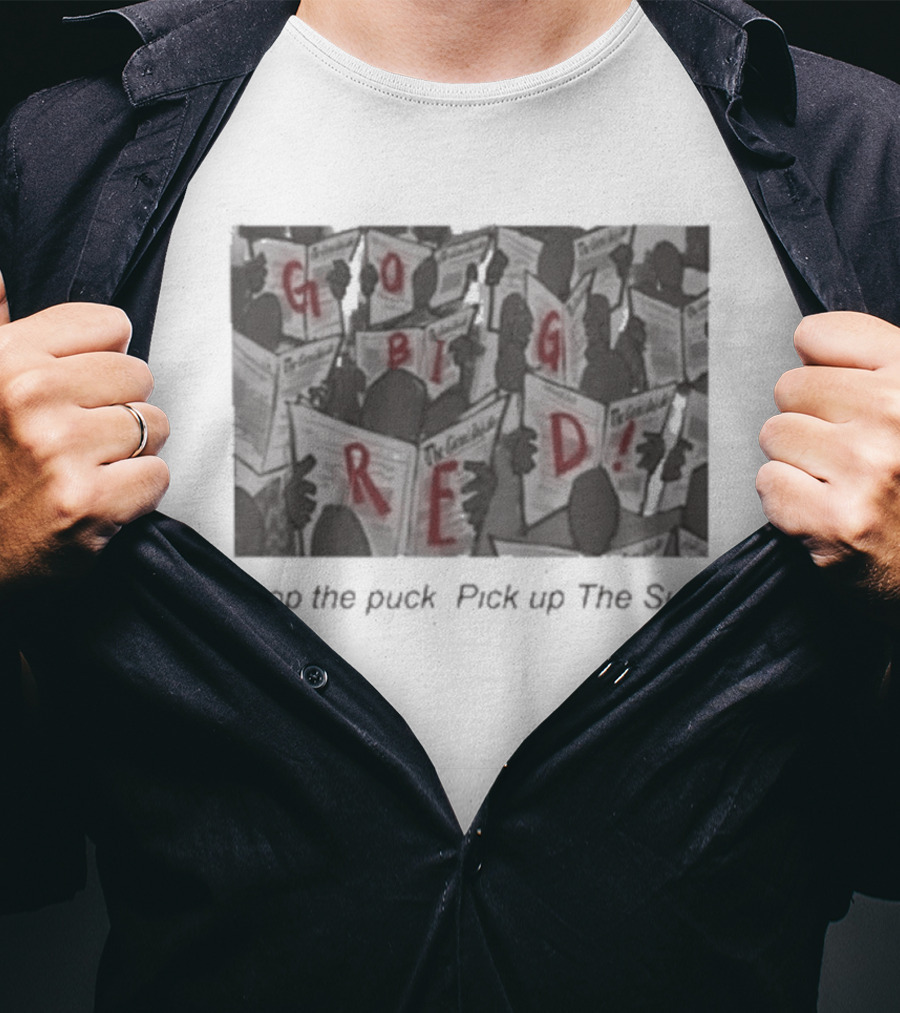 The Cornell Daily Sun Hockey Drop The Puck Pick Up The Sun T-Shirt