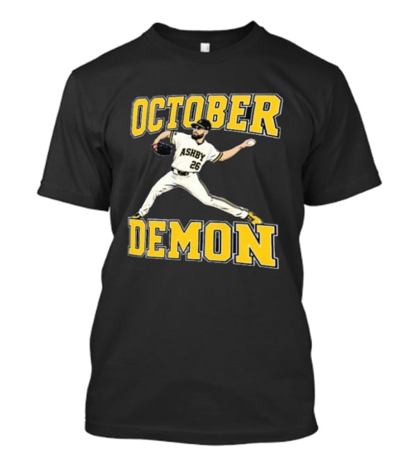 Aaron Ashby October Demon Pitcher 26 Baseball Player T-Shirt