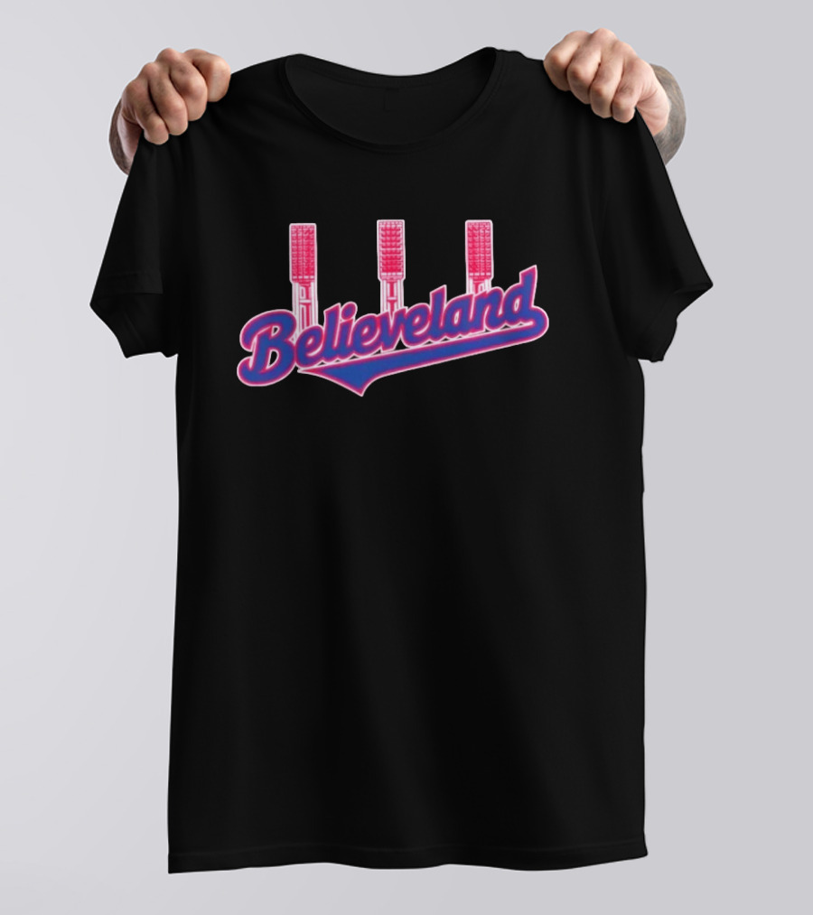 Believeland Cleveland Stadium Lights T-Shirt