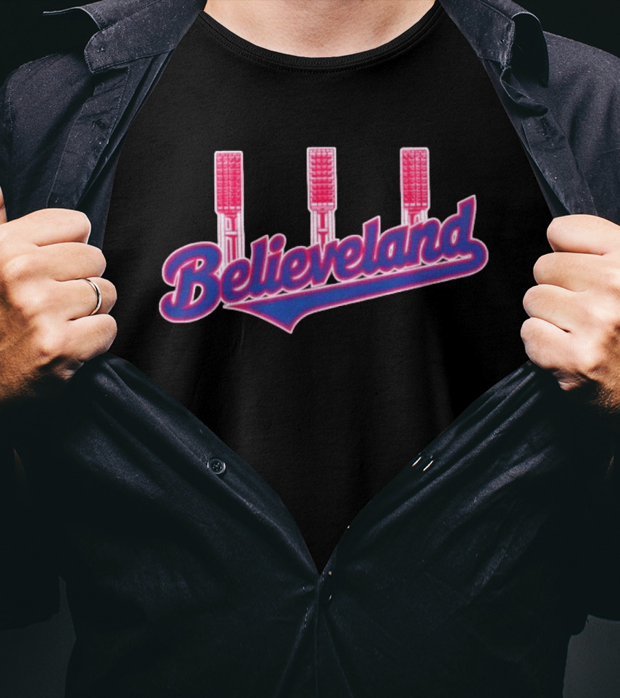 Believeland Cleveland Stadium Lights T-Shirt