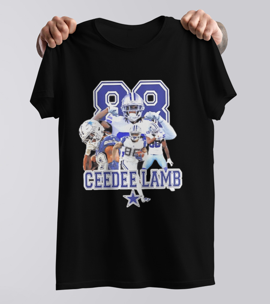 CeeDee Lamb Dallas Cowboys 88 Player Collage T-Shirt