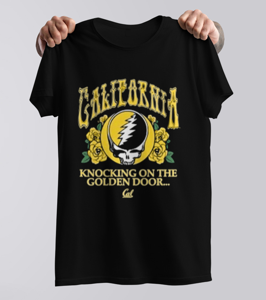 California Knocking On The Golden Door Cal Berkeley Grateful Dead Roses T-Shirt
