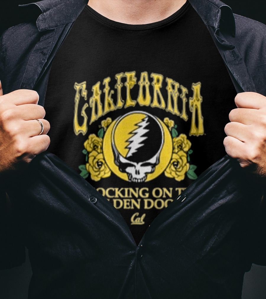 California Knocking On The Golden Door Cal Berkeley Grateful Dead Roses T-Shirt