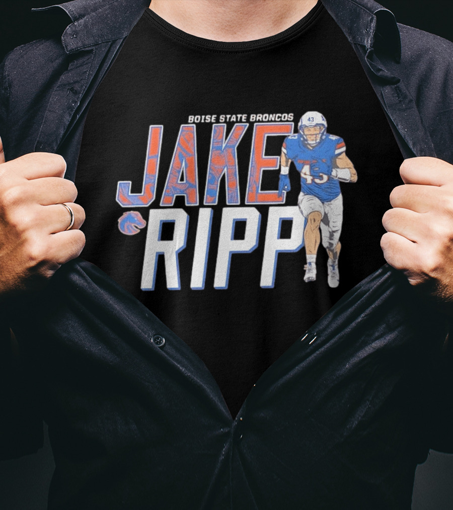 Boise State Broncos Jake Ripp Football 43 T-Shirt