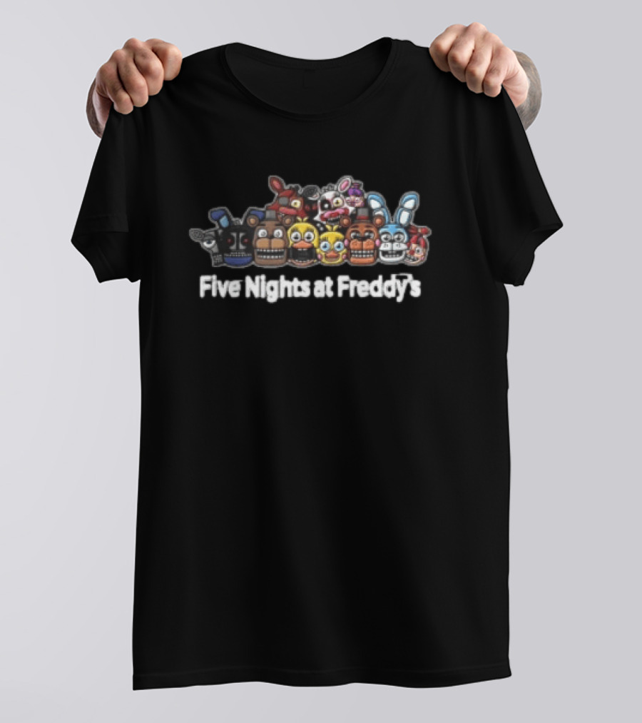 Five Nights At Freddy's Animatronic Characters Group T-Shirt