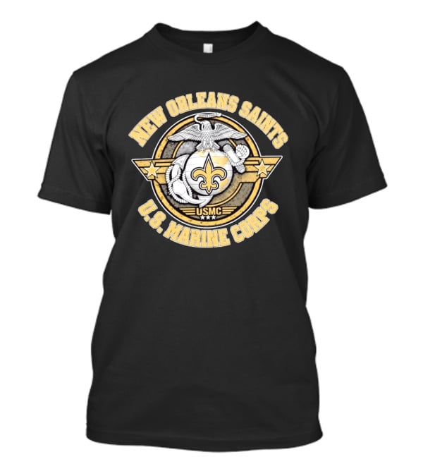 New Orleans Saints USMC Semper Fidelis T-Shirt