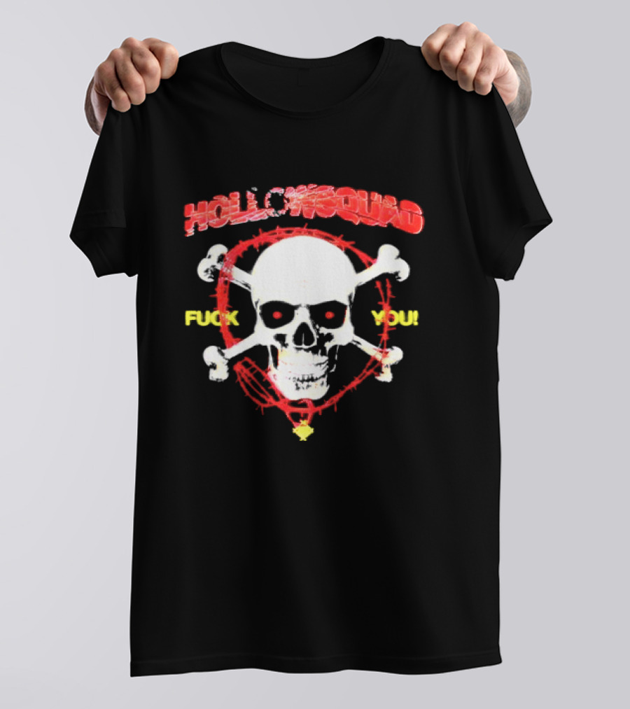 Hollowsquad Skull Crossbones Fuck You T-Shirt