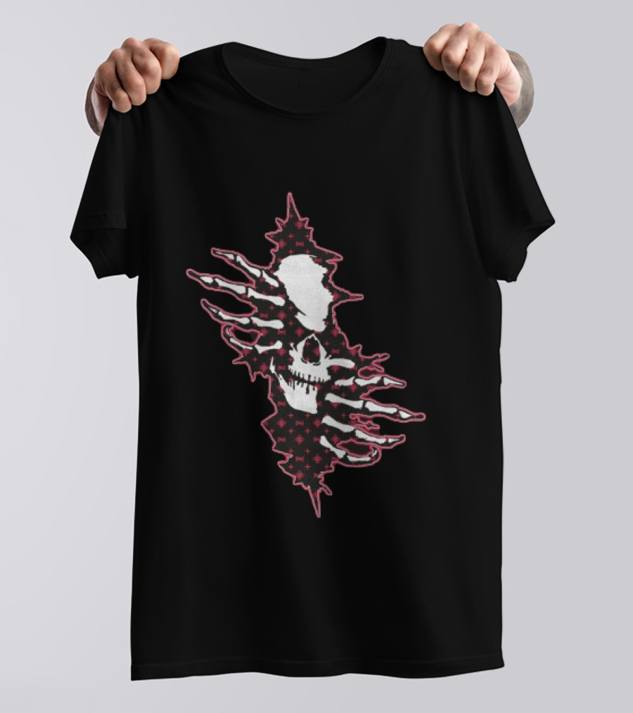Hollowsquad Ripped Skull Patch T-Shirt