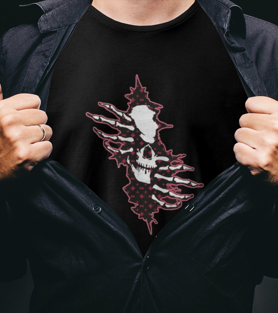 Hollowsquad Ripped Skull Patch T-Shirt