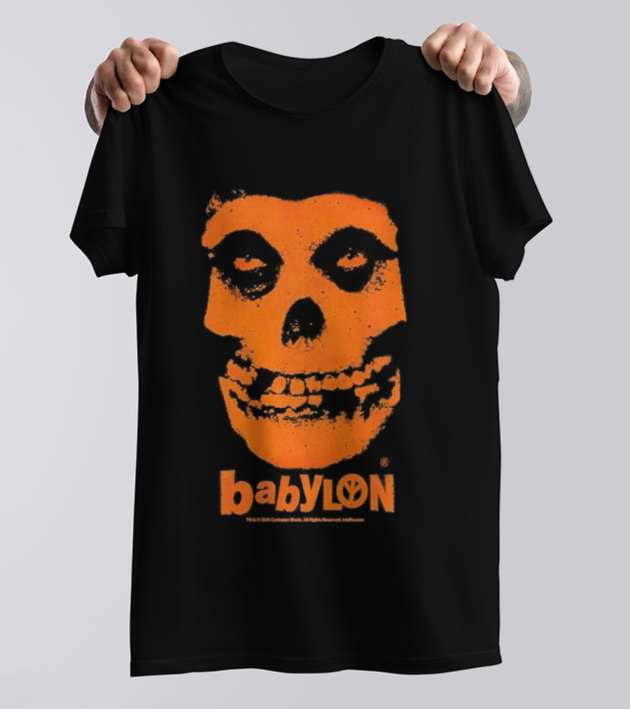 Original Babylon Orange Fiend Skull The Misfits T-Shirt