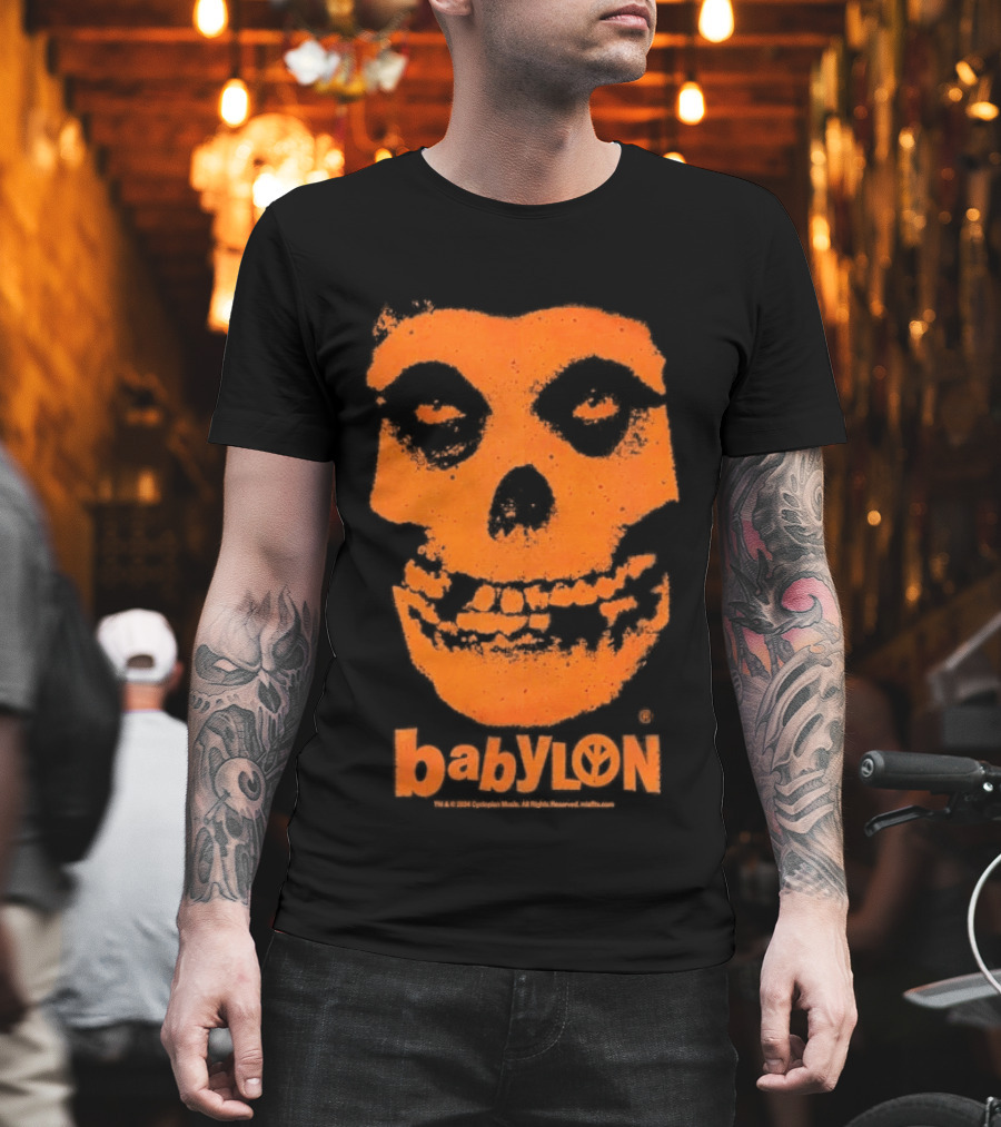 Original Babylon Orange Fiend Skull The Misfits T-Shirt