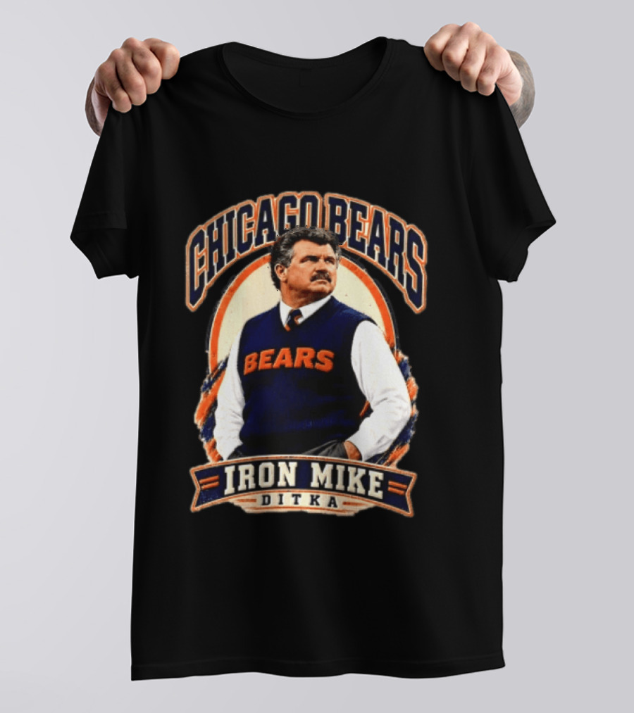 Chicago Bears Iron Mike Ditka NCAA Football T-Shirt
