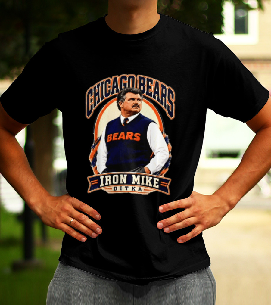 Chicago Bears Iron Mike Ditka NCAA Football T-Shirt