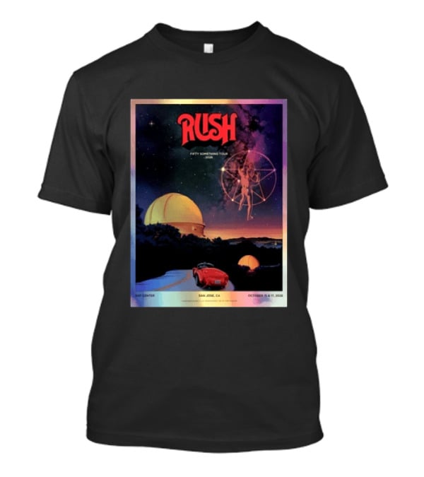 RUSH Fifty Something Tour 2026 San Jose SAP Center October 15 & 17 Concert T-Shirt