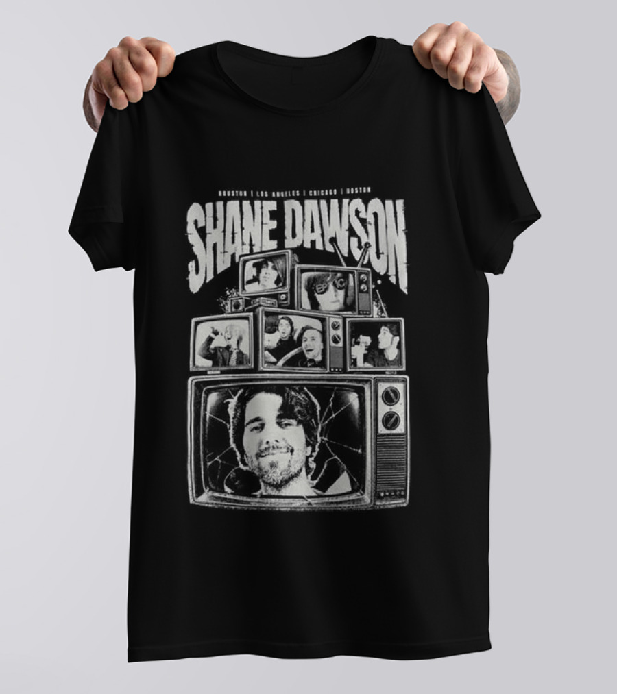 Shane Dawson 2026 Tour Retro TV Collage T-Shirt