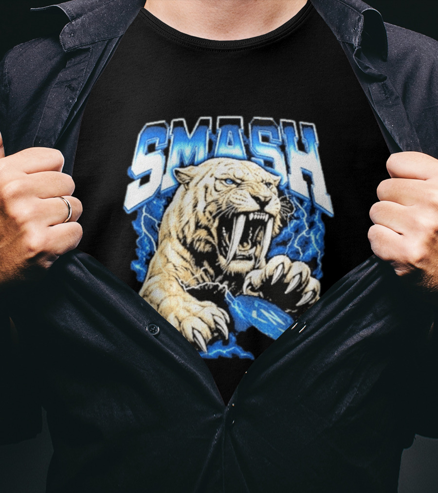 SMASH Predators 2026 Nashville Fierce Tiger Claw Lightning T-Shirt