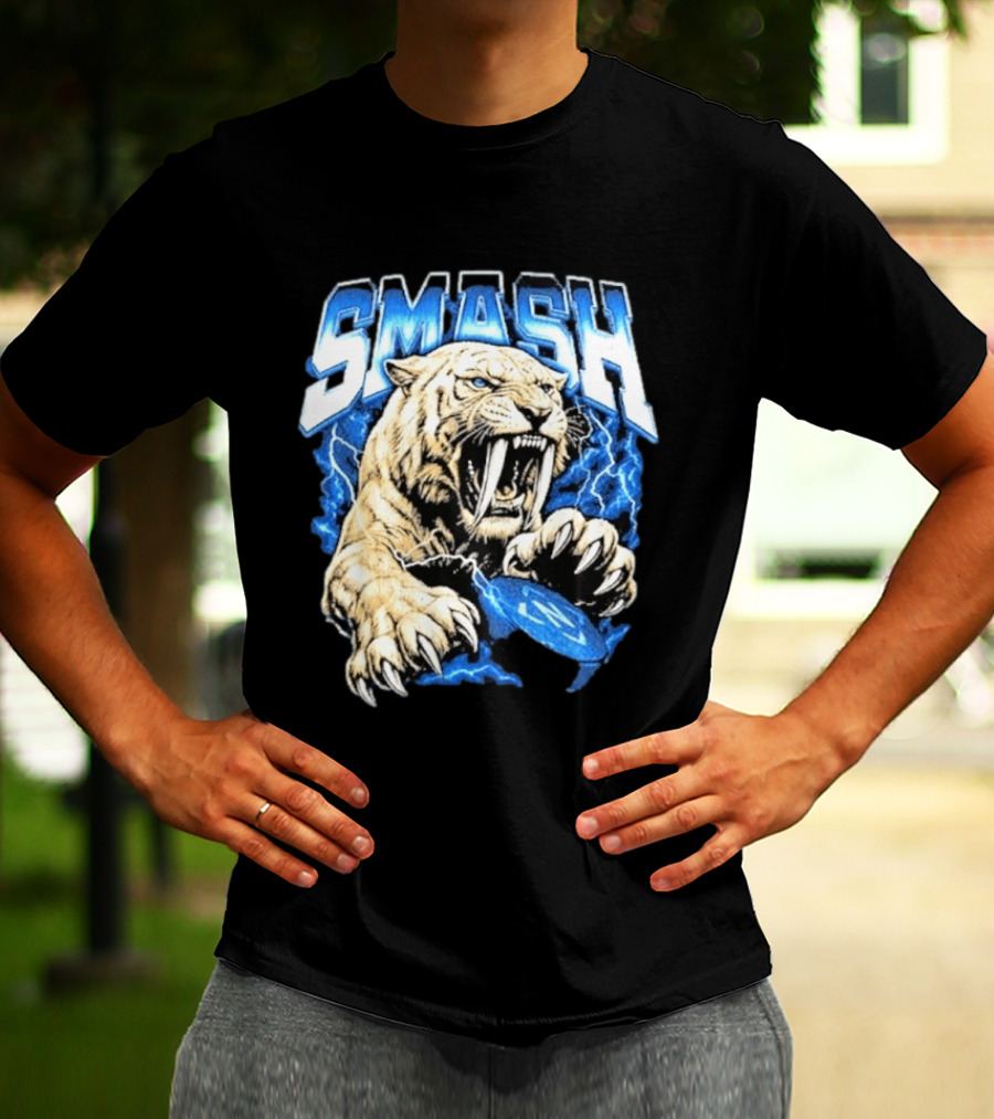 SMASH Predators 2026 Nashville Fierce Tiger Claw Lightning T-Shirt