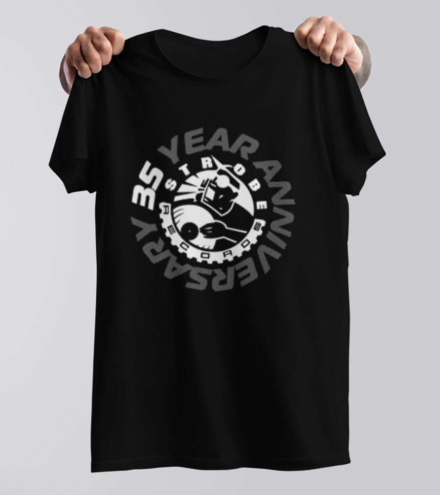 Strobe Records 35 Year Anniversary Vintage Vinyl Celebration T-Shirt