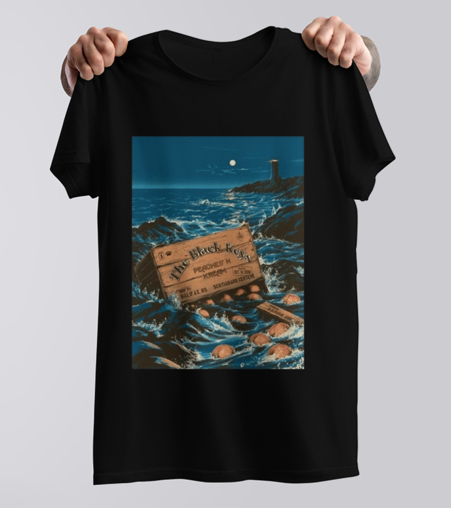 The Black Keys Peaches N Kream 2026 Halifax Concert Oct 14 Scotiabank Centre T-Shirt