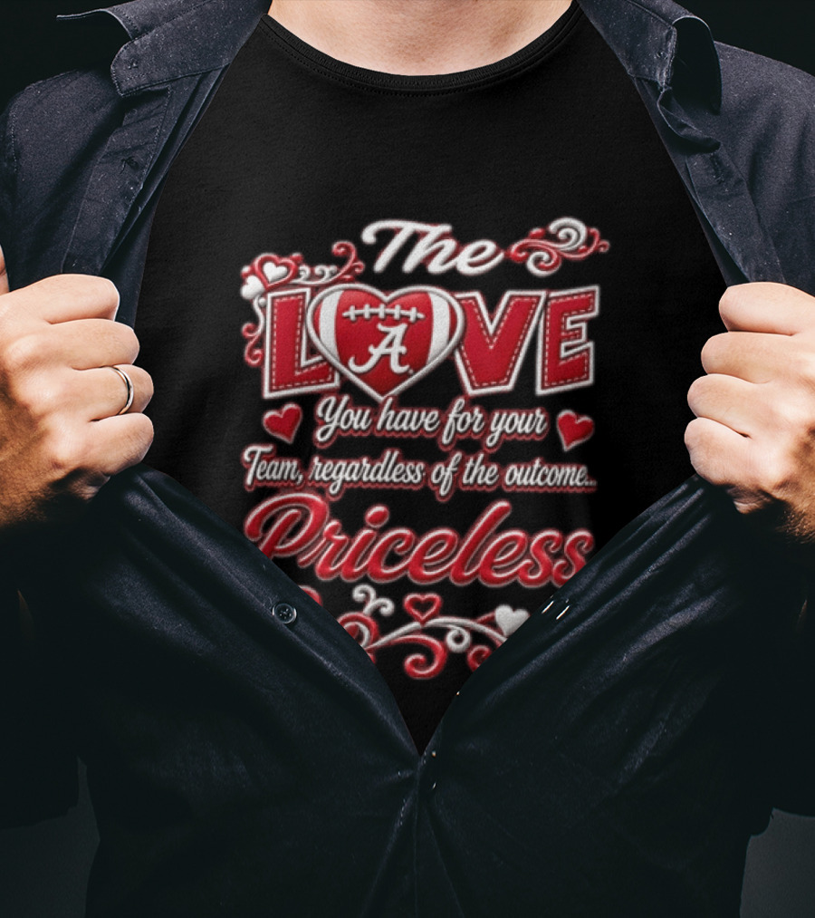 The Love You Have For Your Team Regardless Of The Outcome Priceless Alabama T-Shirt