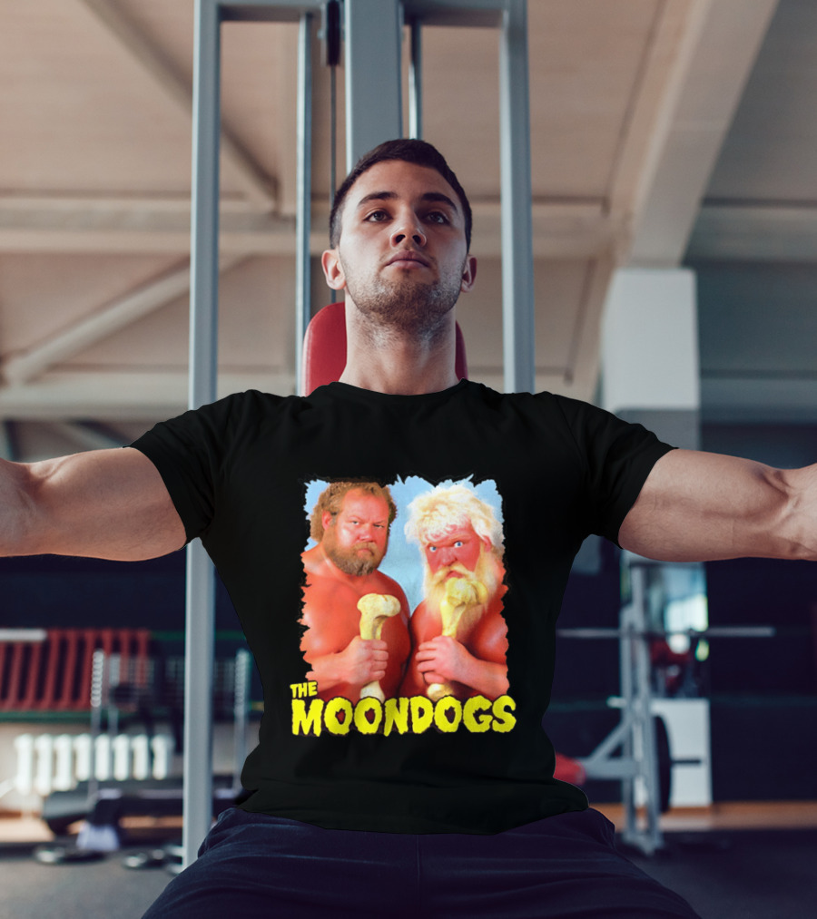The Moondogs Wrestling Tag Team Iconic Bone Props T-Shirt