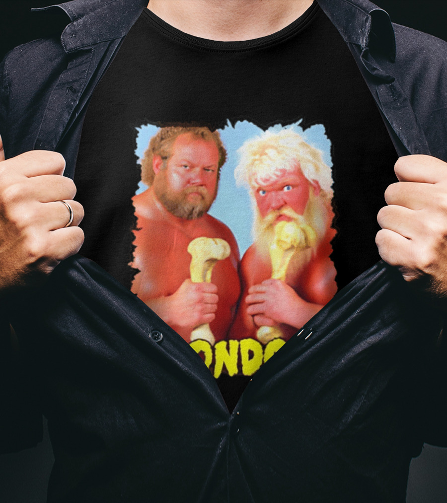 The Moondogs Wrestling Tag Team Iconic Bone Props T-Shirt