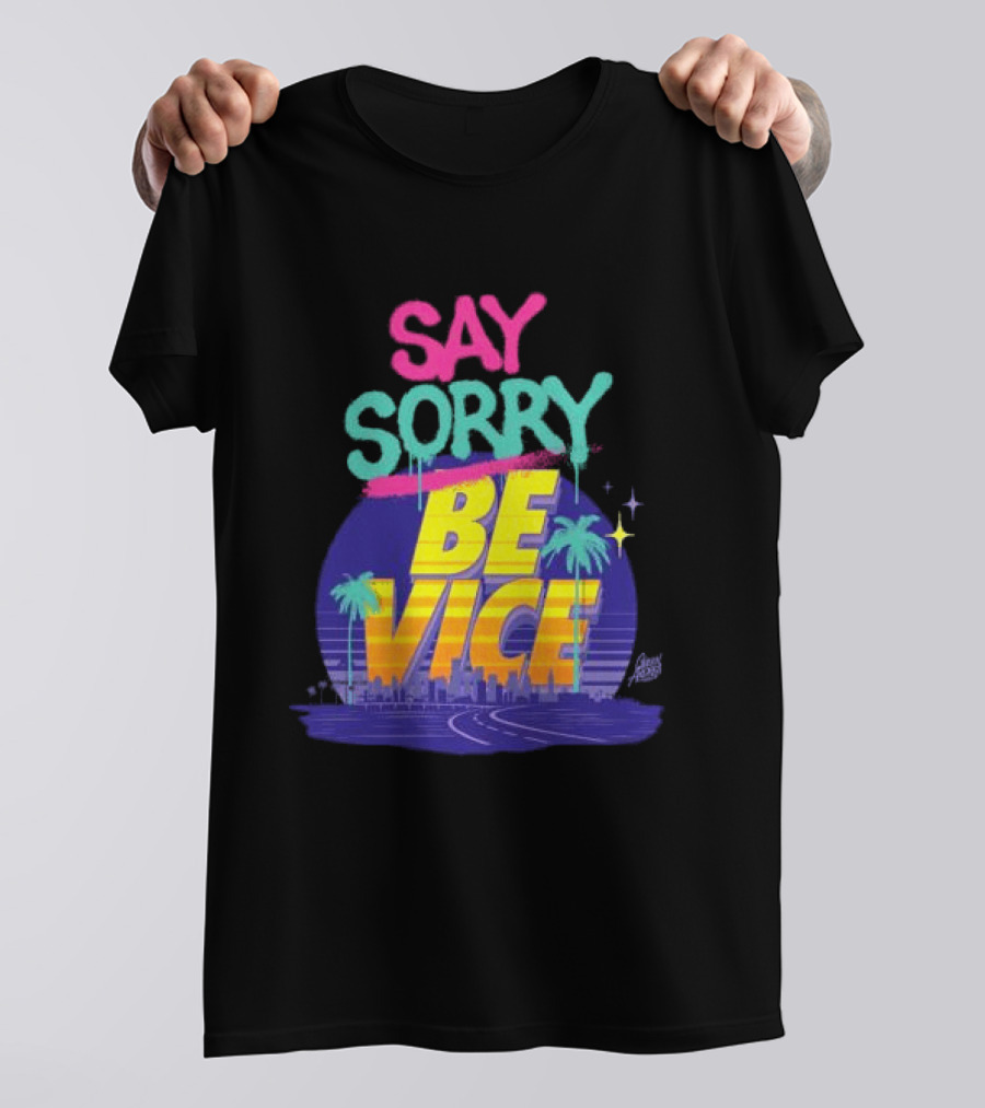 Queen Andrea Wynwood Walls Store Say Sorry Be Vice Retro Miami T-Shirt