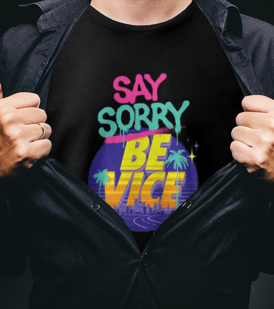 Queen Andrea Wynwood Walls Store Say Sorry Be Vice Retro Miami T-Shirt