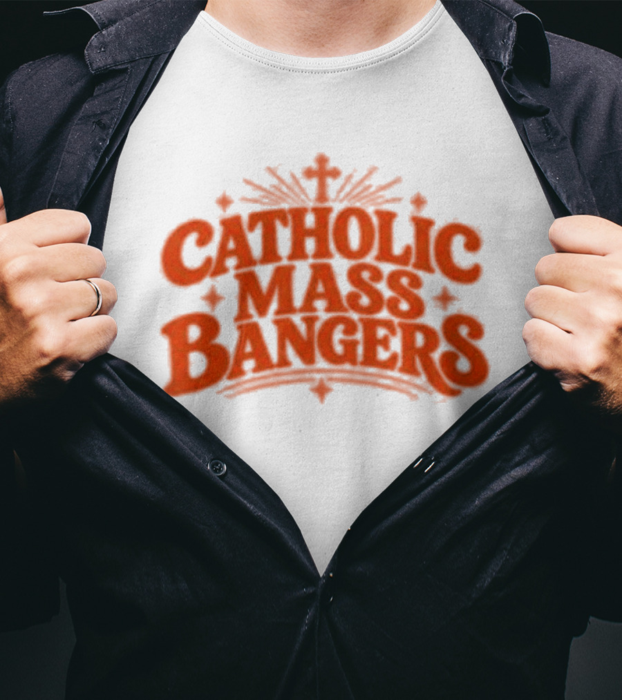 Catholic Mass Bangers Tracklist Iconic Worship Collection T-Shirt