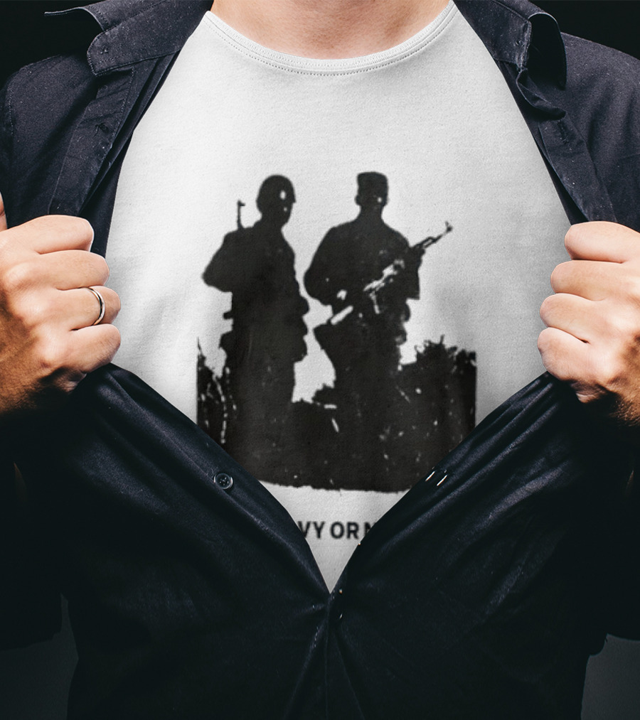 Come Heavy Or Not At All Military Soldiers With Weapons T-Shirt