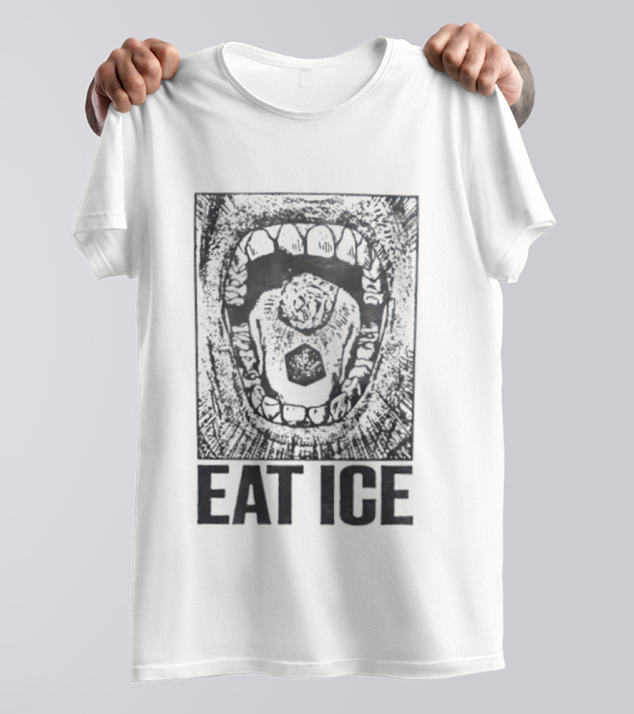 EAT ICE Mouth Teeth T-Shirt
