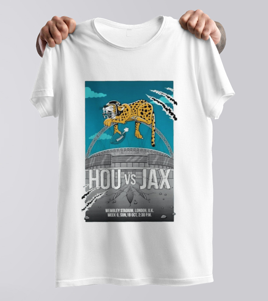 HOU Vs JAX Wembley Stadium London Week 6 Sun 18 Oct 2:30 PM T-Shirt