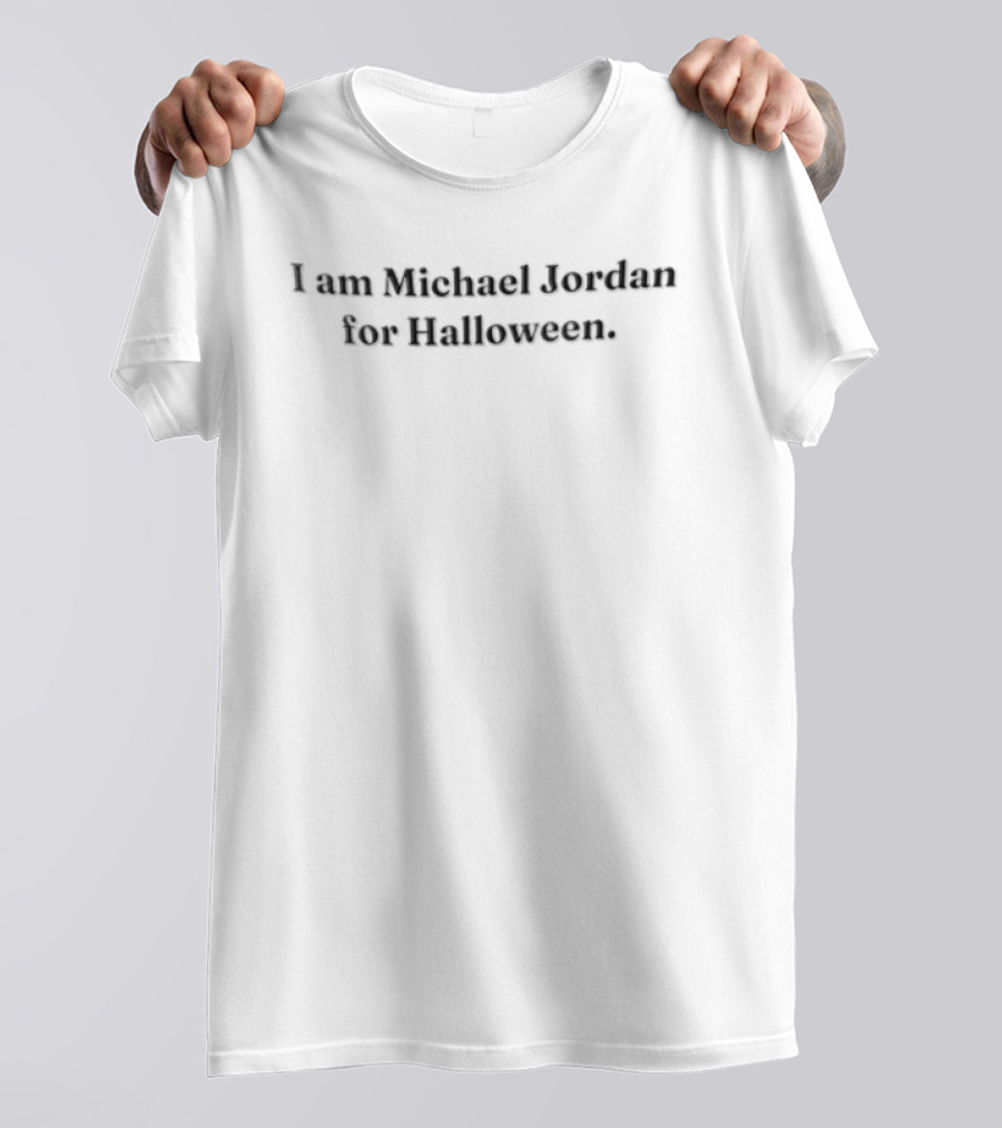 I Am Michael Jordan For Halloween Lazy Costume T-Shirt
