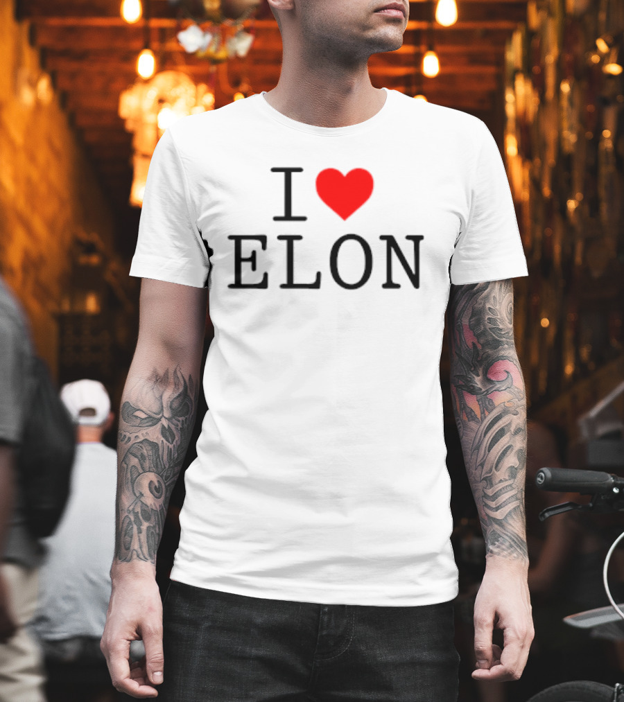 I Love Elon Heart T-Shirt