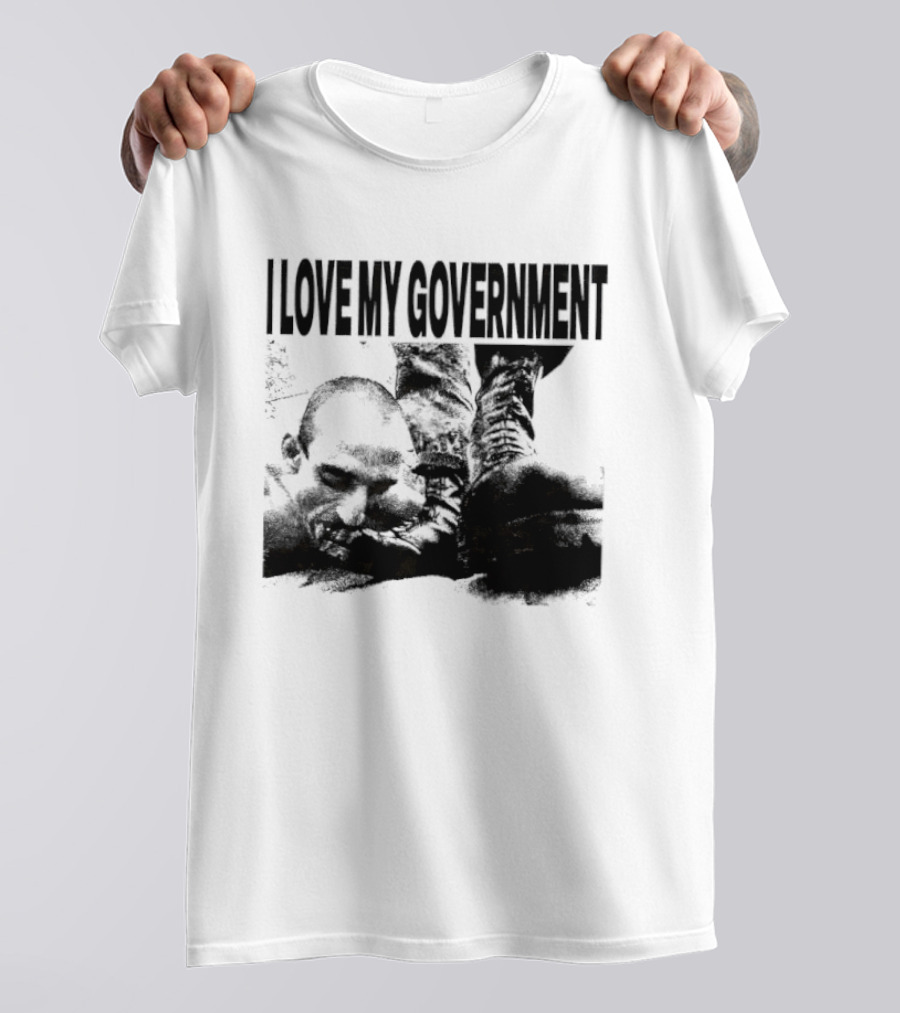 I Love My Government Bootleg Satire Grunge T-Shirt