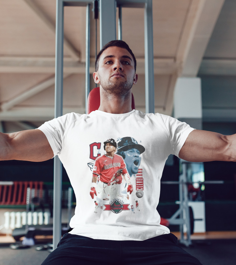 Cleveland Guardians José Ramírez 11 Collage Baseball T-Shirt