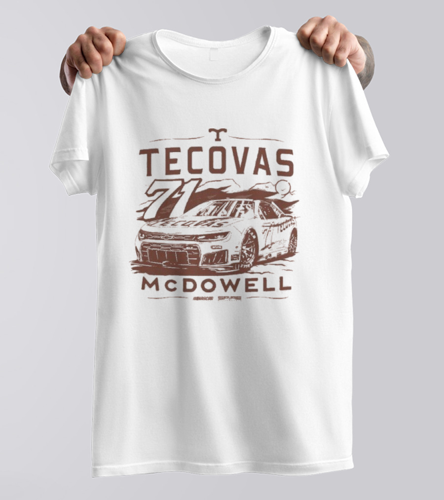 Michael McDowell Tecovas Racing Car #71 T-Shirt