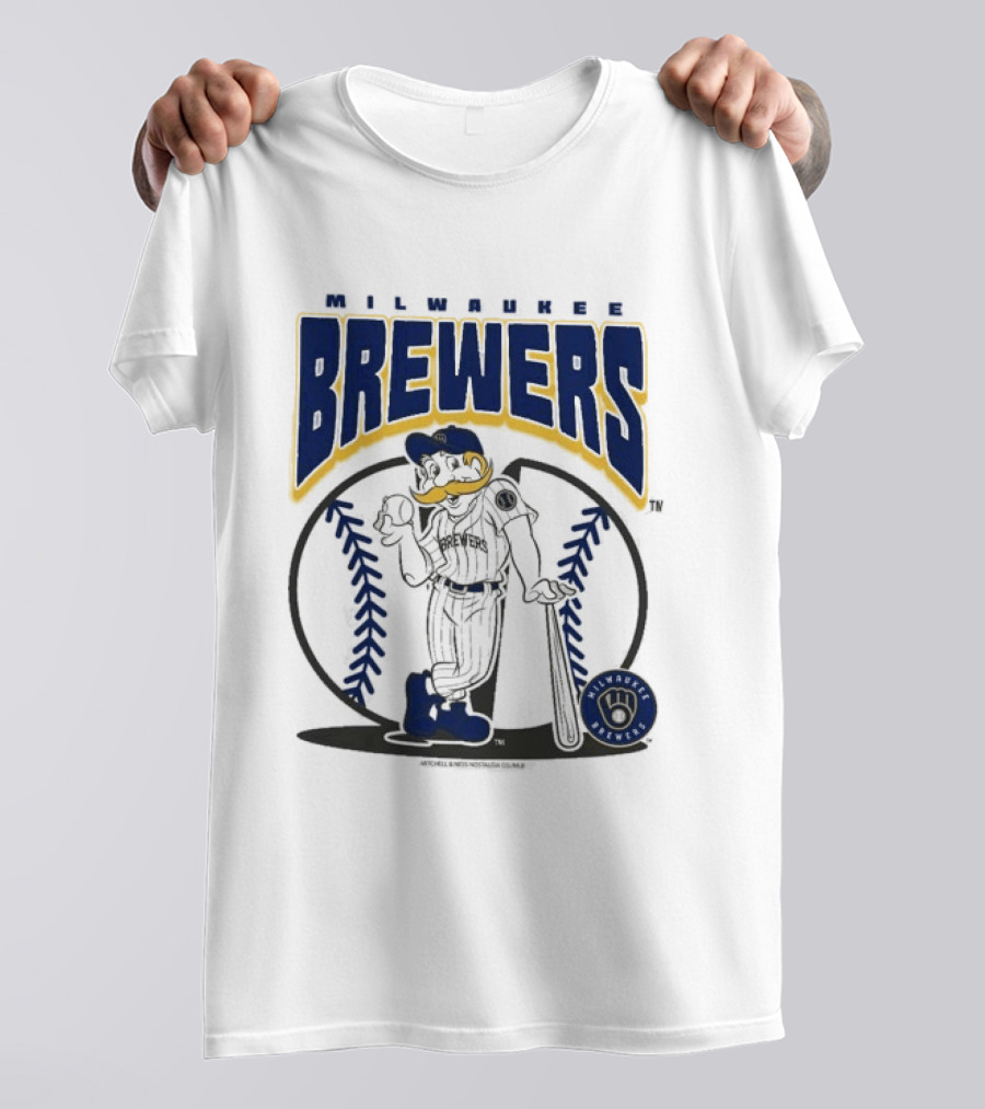 Milwaukee Brewers Retro Baseball Mascot Nostalgia T-Shirt
